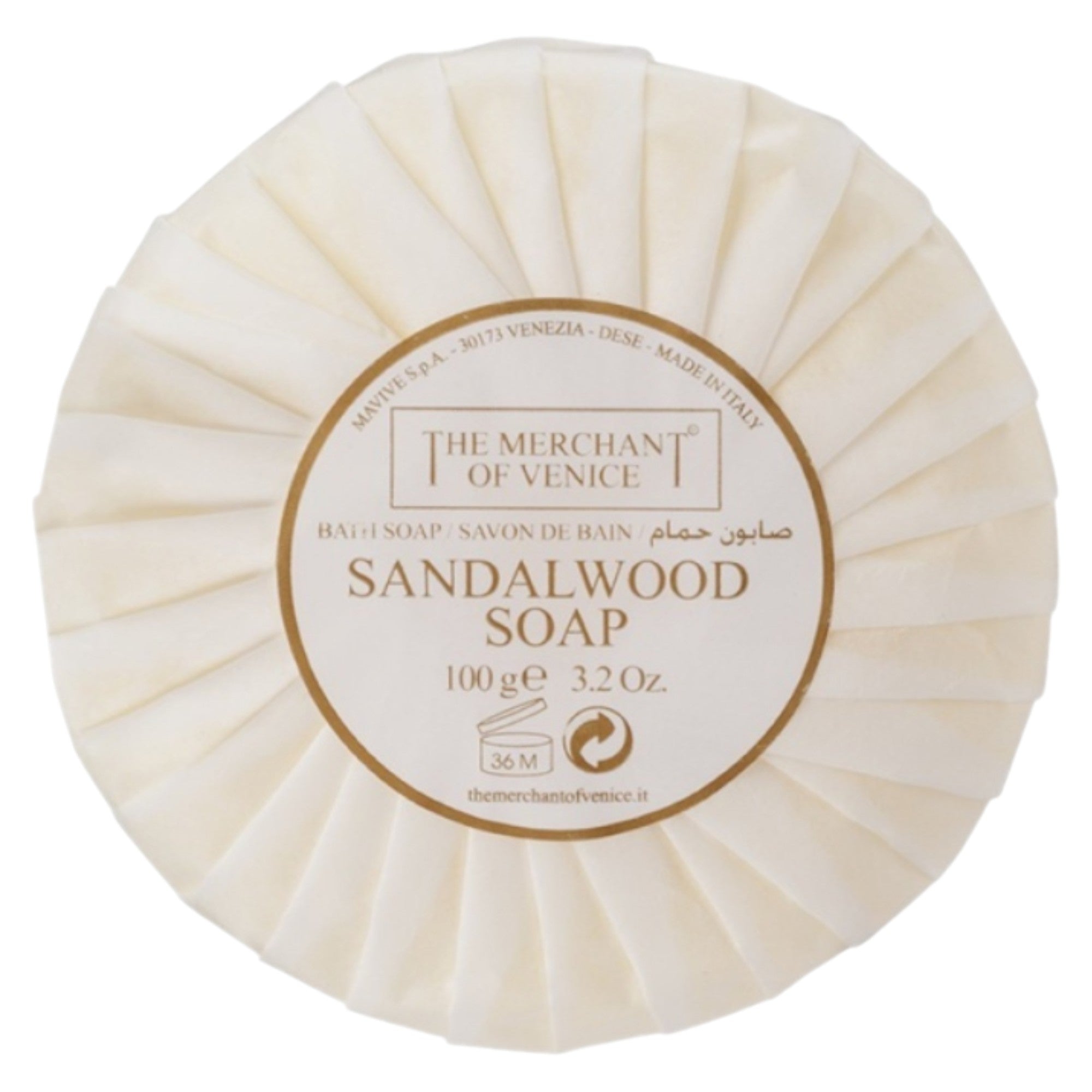 The Merchant Of Venice, Sandalwood, Bucată de săpun, Corp, 100 g