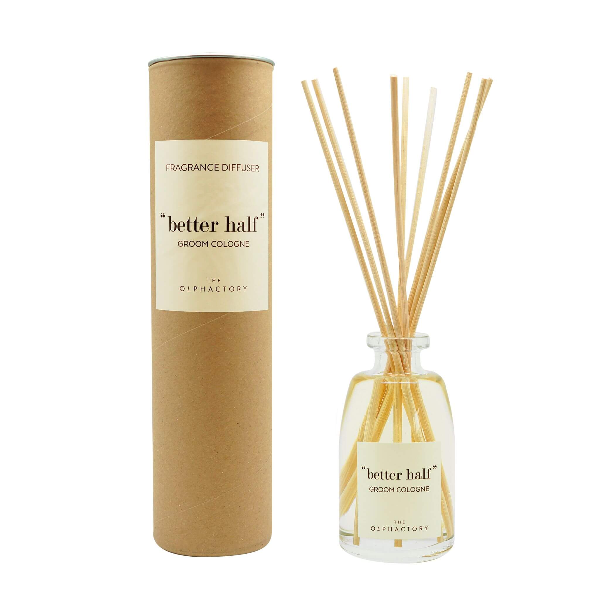 The Olphactory, Better Half Groom Cologne, Bețișoare parfumate, Difuzor de aromă cu bețișoare, 100 ml