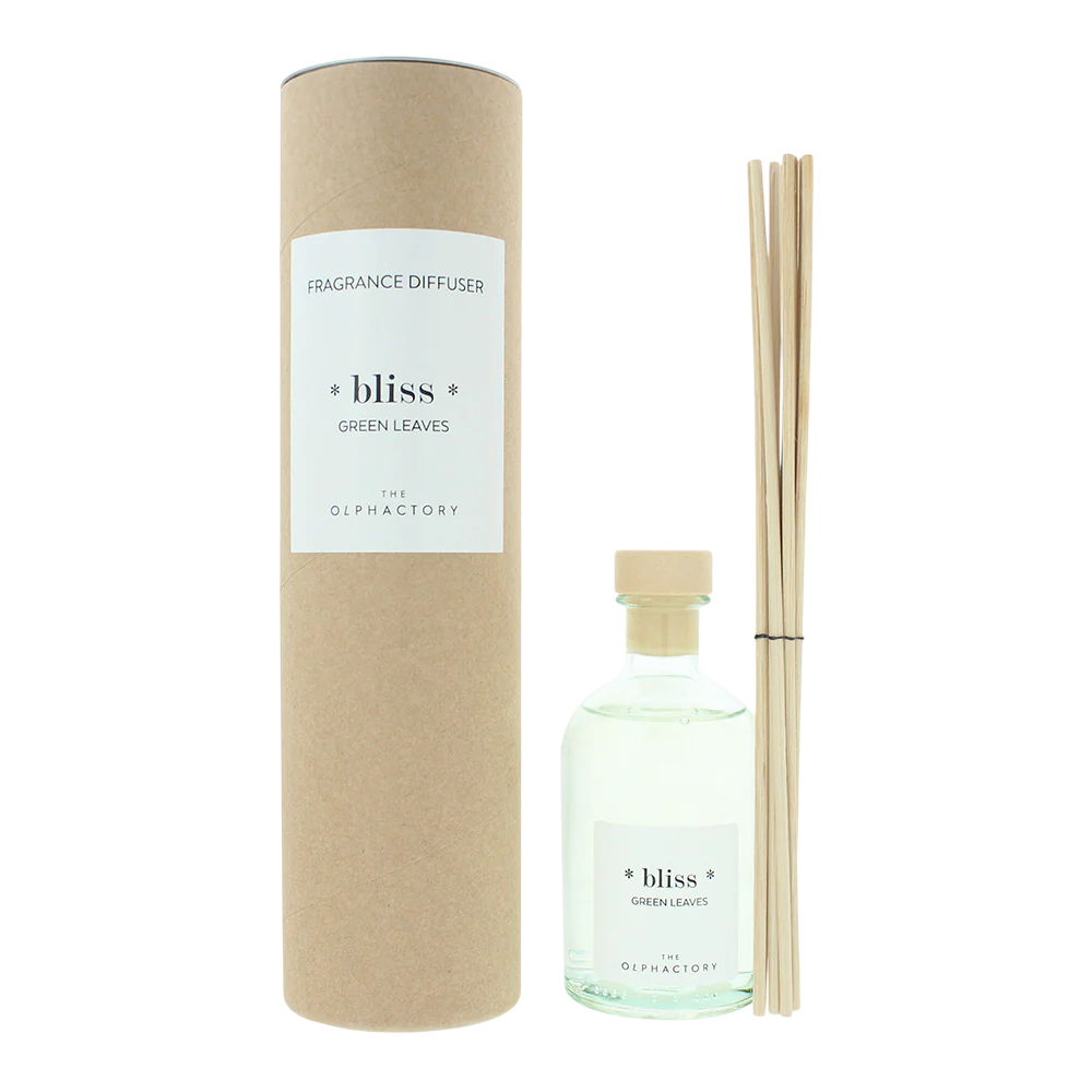 The Olphactory, Bliss Green Leaves, Bețișoare parfumate, Difuzor de aromă cu bețișoare, 100 ml