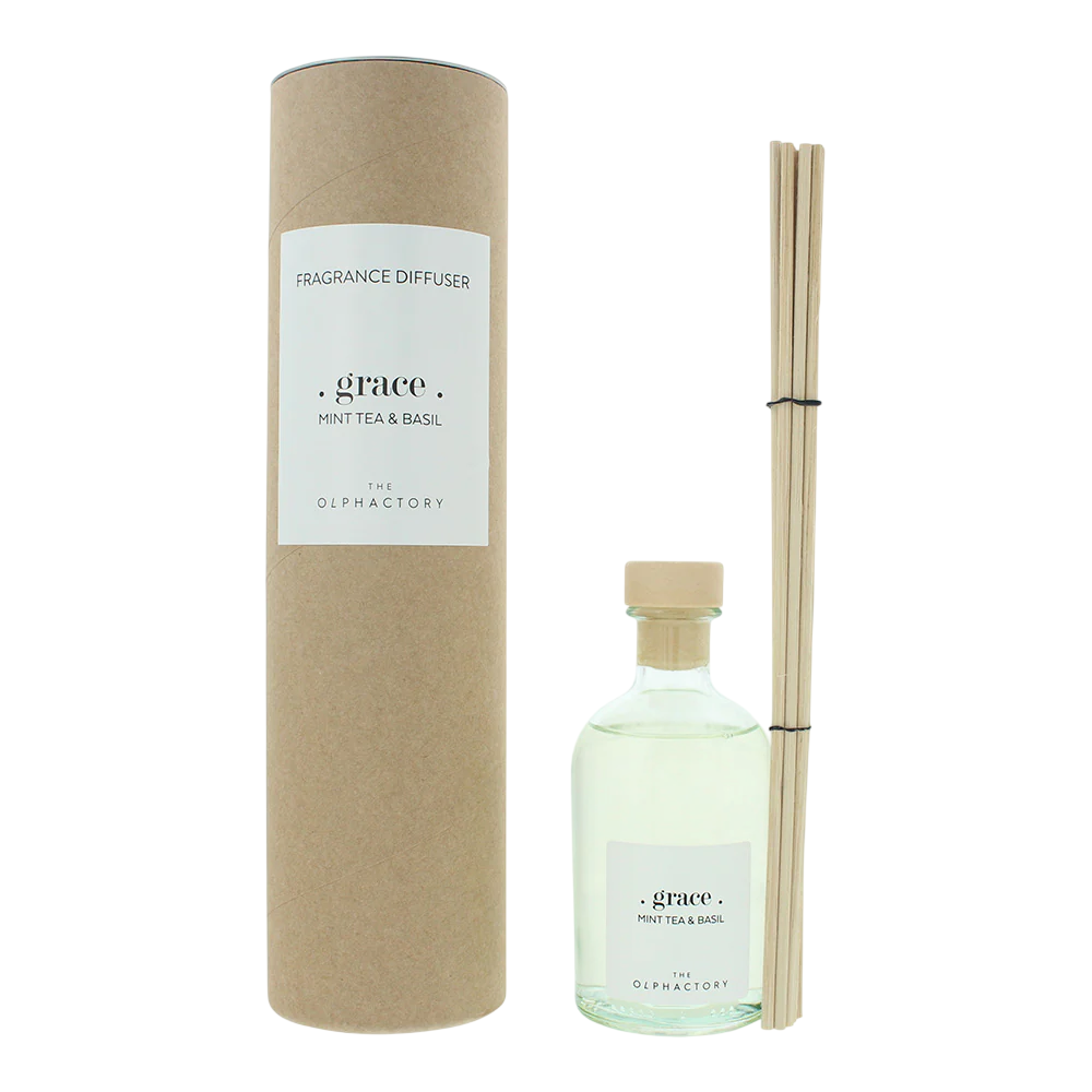 The Olphactory, Grace Mint Tea & Basil, Bețișoare parfumate, Difuzor de aromă cu bețișoare, 100 ml