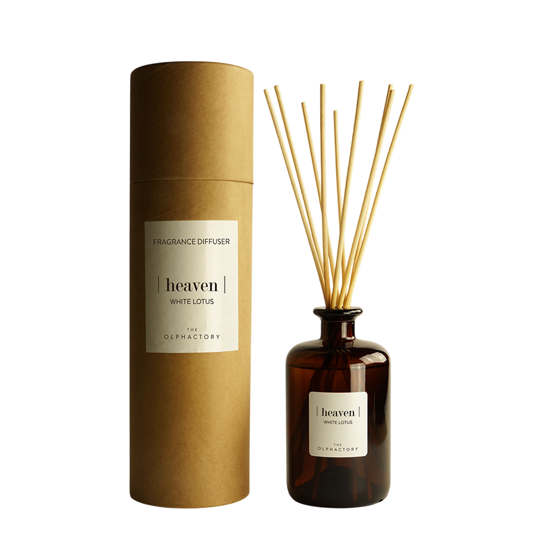 The Olphactory, Heaven White Lotus, Bețișoare parfumate, Difuzor de aromă cu bețișoare, 500 ml