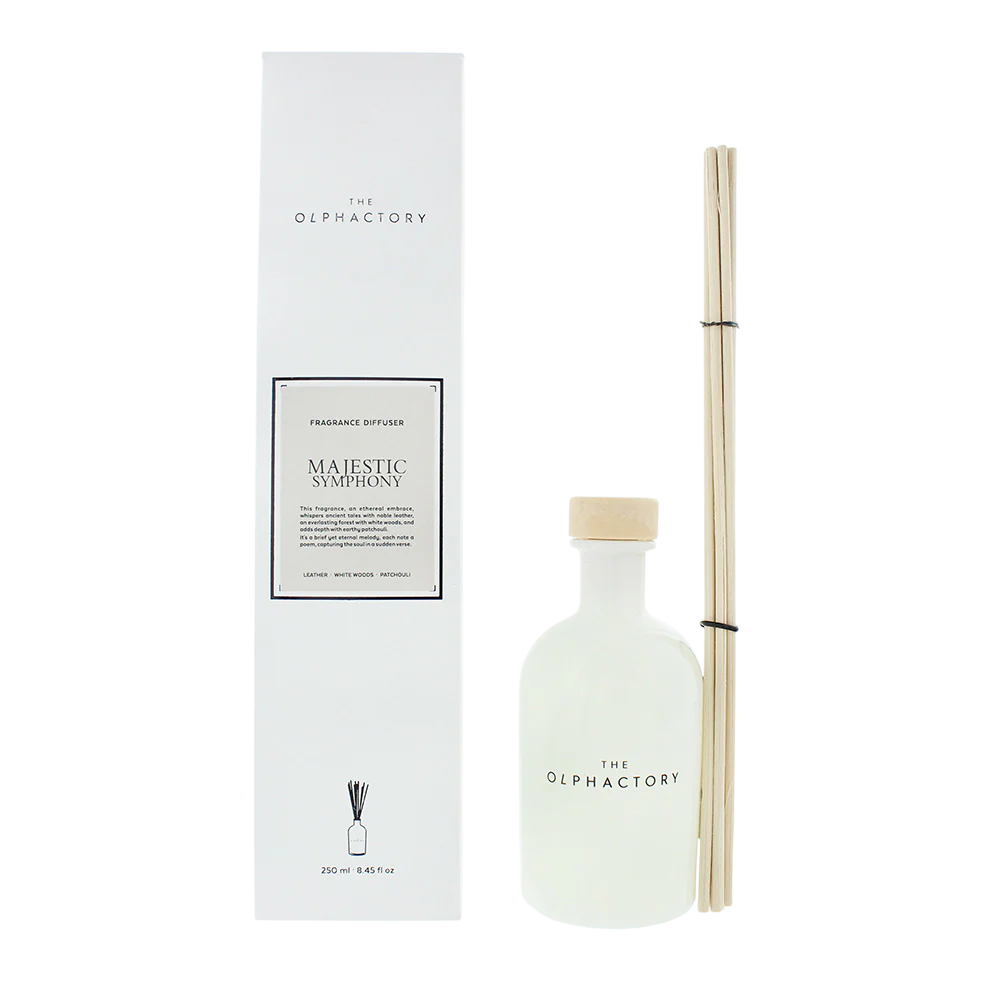 The Olphactory, Majestic Symphony, Bețișoare parfumate, Difuzor de aromă cu bețișoare, 250 ml