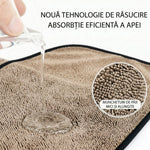 Prosop Uscare Auto, Flippy, 600 GSM, Microfibra Premium, Ultra Absorbant, Fara Urme, 90x70 cm, Bej