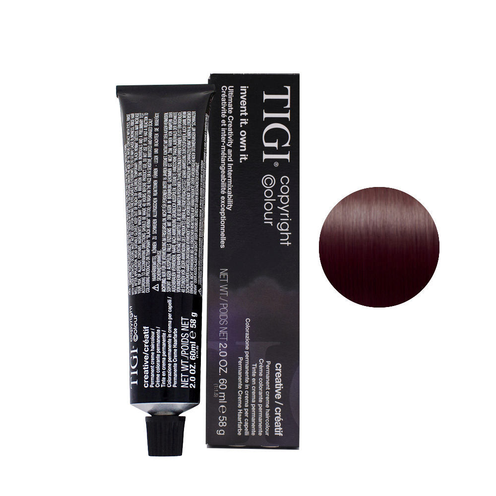 Tigi, Colour Creative, Vopsea permanentă de păr, 4/2 Medium Brown Violet, 60 ml - Olmarkt