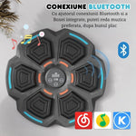 Tinta Lovituri Box Montabil pe Perete, Flippy, Negru, Difuzor, Bluetooth, Iluminare LED, 41.5 x 6.5 x 42 cm, Manusi