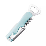 Tirbuson de Sticle 4 in 1, Flippy, Desfacator de Sticle Multifunctional, din Inox cu Maner Anti Alunecare, 13.5 x 4 cm