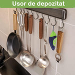 Tocator manual pentru ierburi Flippy, instrument de curatat frunze, tocator, margini ascutie, 9 gauri de diferite