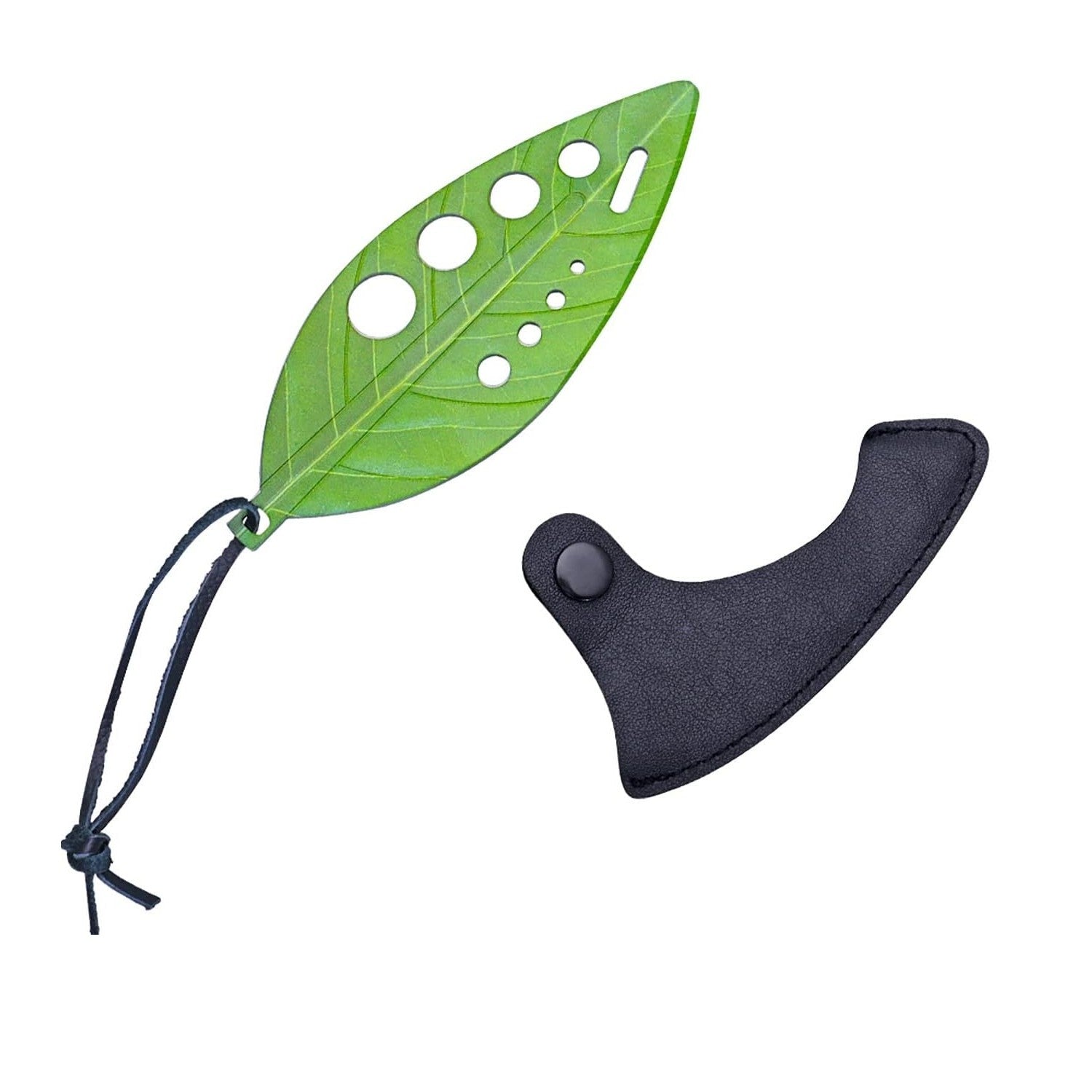 Tocator manual pentru ierburi Flippy, instrument de curatat frunze, tocator, margini ascutie, 9 gauri de diferite