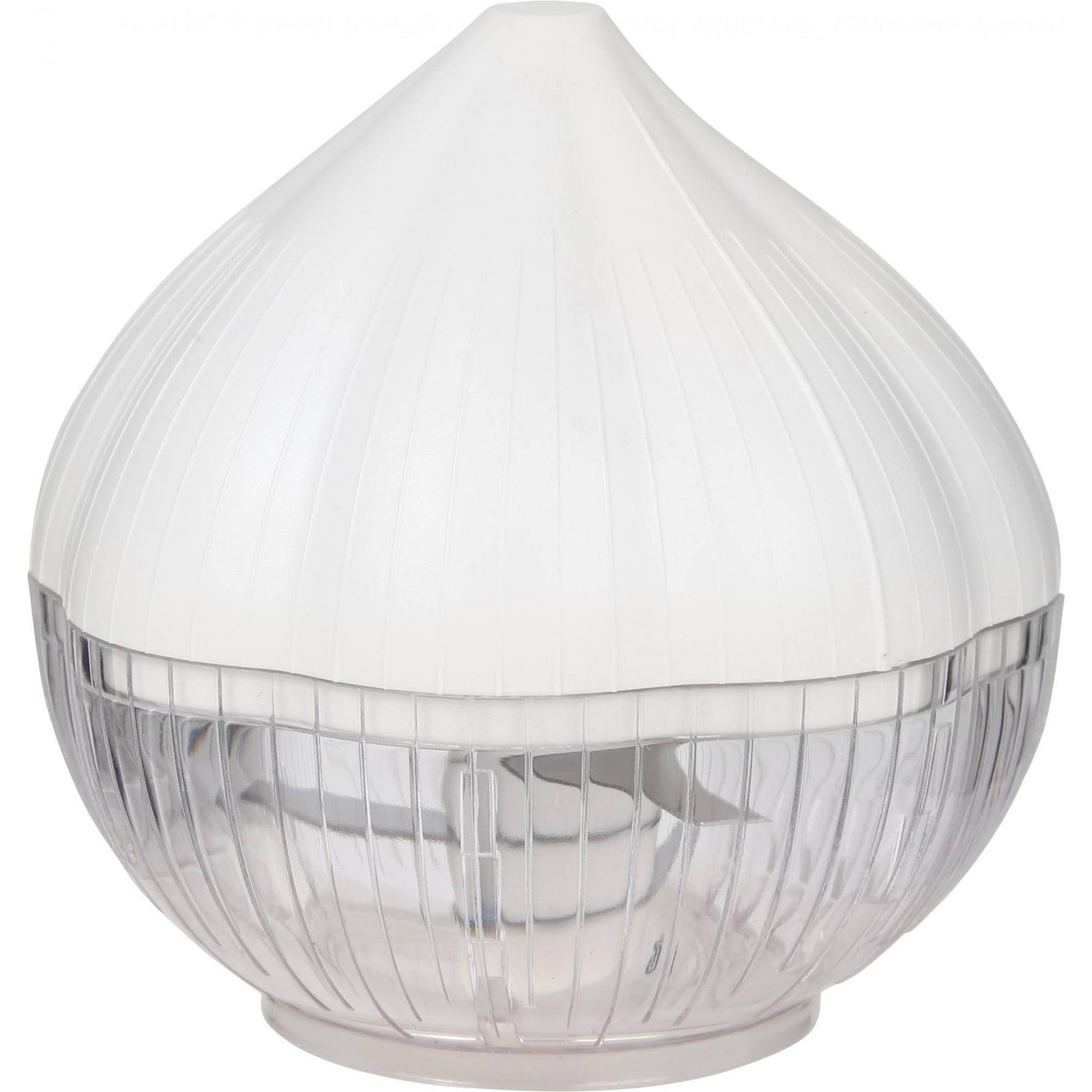 Tocator manual pentru usturoi, in forma de usturoi, cutite rezistente, utilizare prin apasare, material ABS si inox,