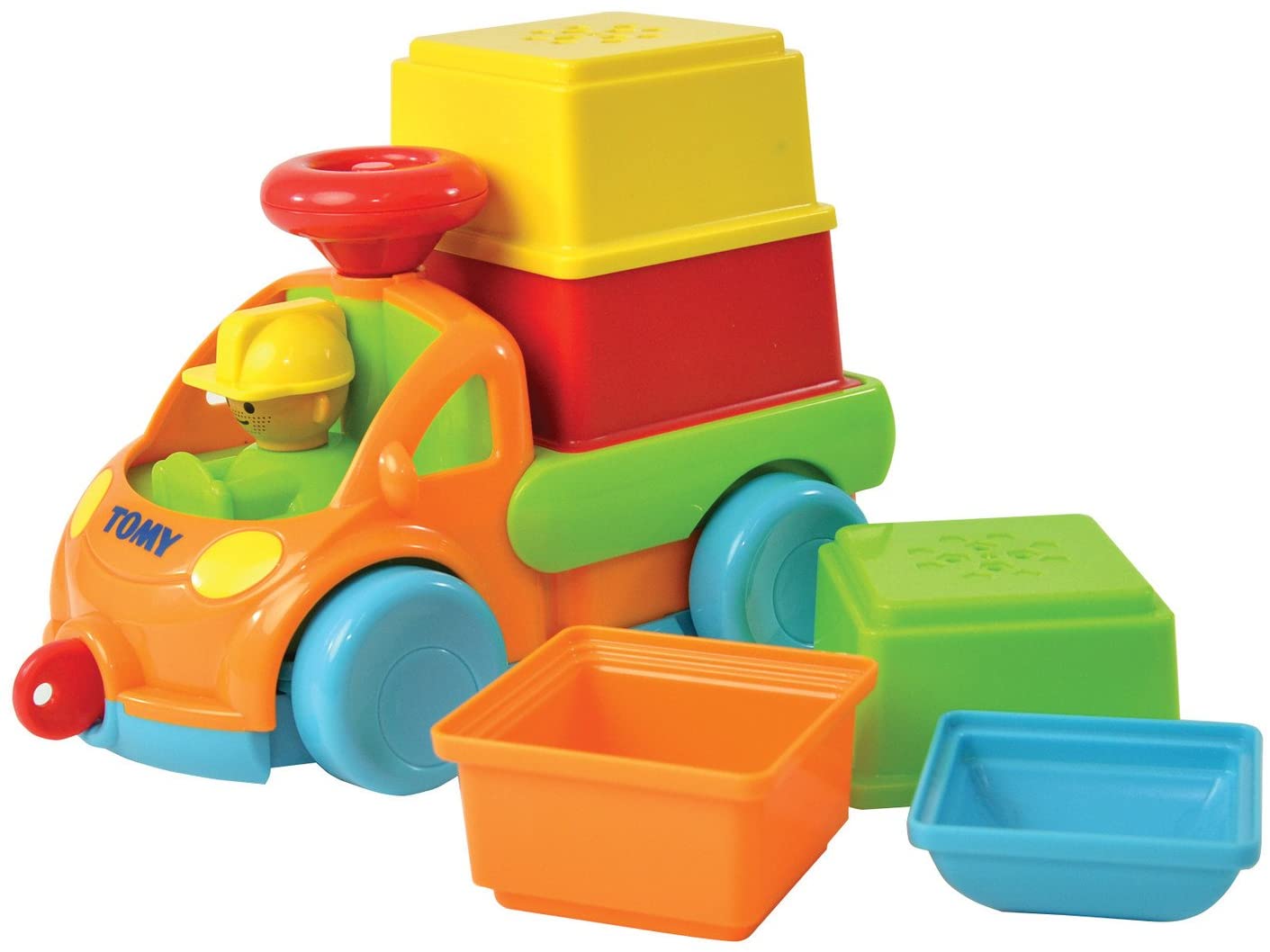 Tomy, Toomies, Set de joacă cu mașini, Jucărie de stivuit cu sunete, Pentru băieți - Olmarkt