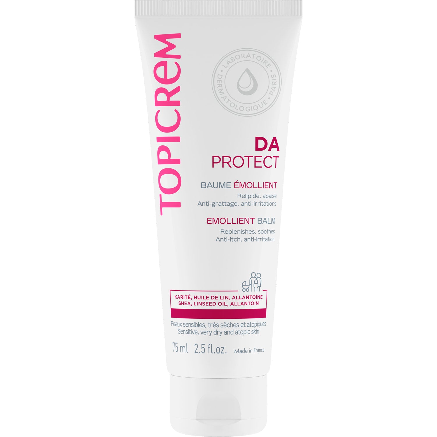 Topicrem, Da, Emolient, Balsam, 75 ml