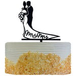 Topper Tort, Flippy, Model 1 Mr&Mrs, 17.5 x 11 cm, Negru