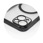 Husa MagSafe pentru Apple iPhone 14 Pro Max, Full Cover, Protectie camera, Margini colorate Electroplating, Magnetica,