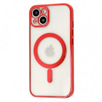 Husa MagSafe pentru Apple iPhone 14, Full Cover, Protectie camera, Margini colorate Electroplating, Magnetica,