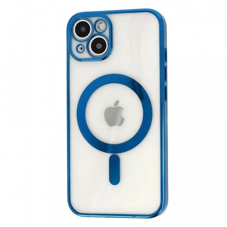 Husa MagSafe pentru Apple iPhone 13 Pro, Full Cover, Protectie camera, Margini colorate Electroplating, Magnetica,