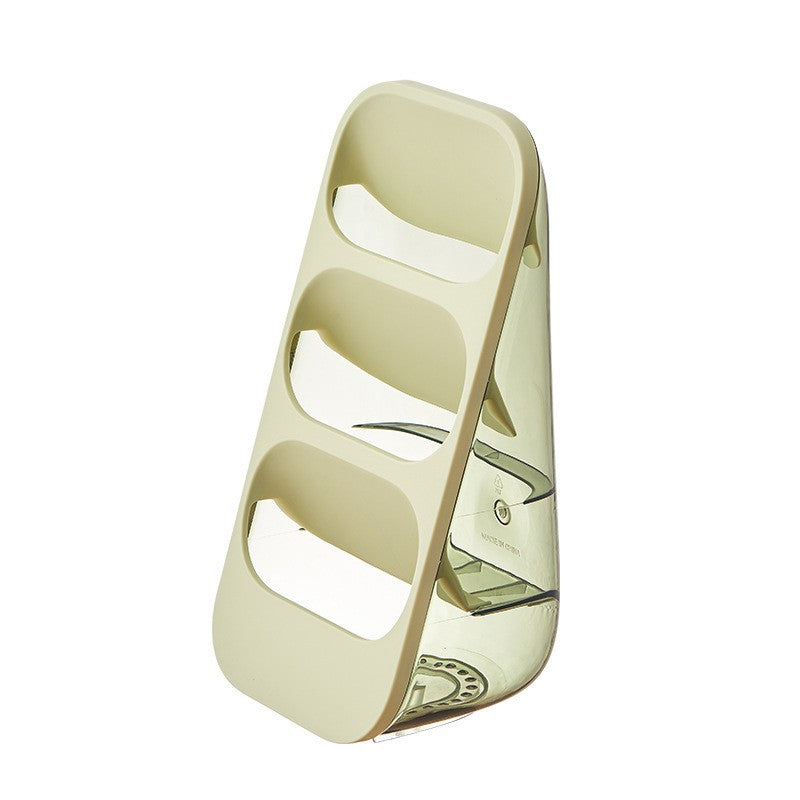 Suport - Organizator pentru Tacamuri, Flippy, 3 Compartimente, Suport pentru Cosmetica, Ustensile, Material PP Durabil,