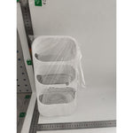 Suport - Organizator pentru Tacamuri, Flippy, 3 Compartimente, Suport pentru Cosmetica, Ustensile, Material PP Durabil,
