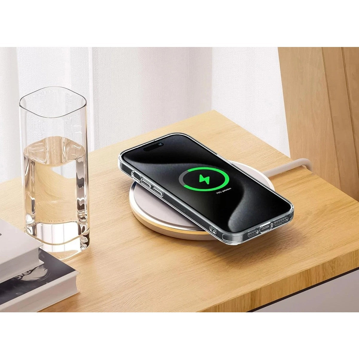 Husa Telefon, Flippy, Compatibila Apple iPhone 17 Pro Max, MagSafe, Antisoc, din Silicon + TPU, Transparent