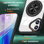 Husa de Protectie TPU, Flippy, pentru iPhone 16 Plus, Anticadere, cu Incarcare Wireless, Tehnologie Magsafe, Inel
