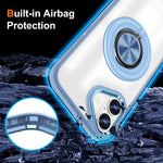 Husa de Protectie TPU, Flippy, pentru iPhone 16, Anticadere, cu Incarcare Wireless, Tehnologie Magsafe, Inel Magnetic