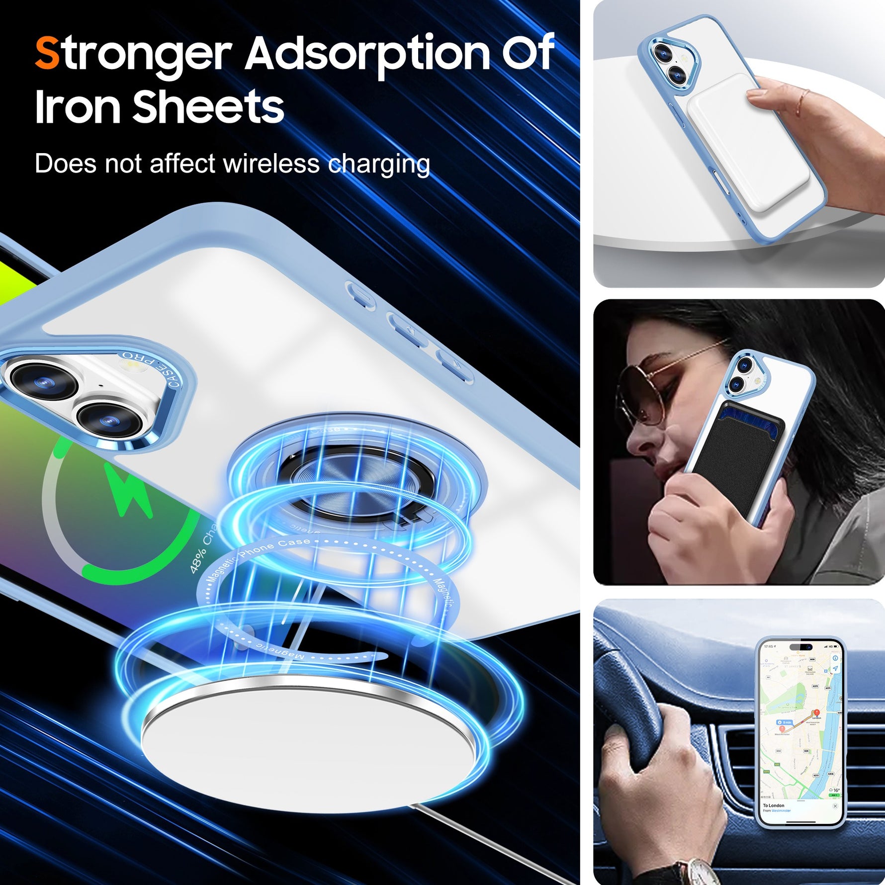 Husa de Protectie TPU, Flippy, pentru iPhone 16, Anticadere, cu Incarcare Wireless, Tehnologie Magsafe, Inel Magnetic