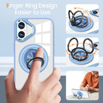 Husa de Protectie TPU, Flippy, pentru iPhone 16, Anticadere, cu Incarcare Wireless, Tehnologie Magsafe, Inel Magnetic