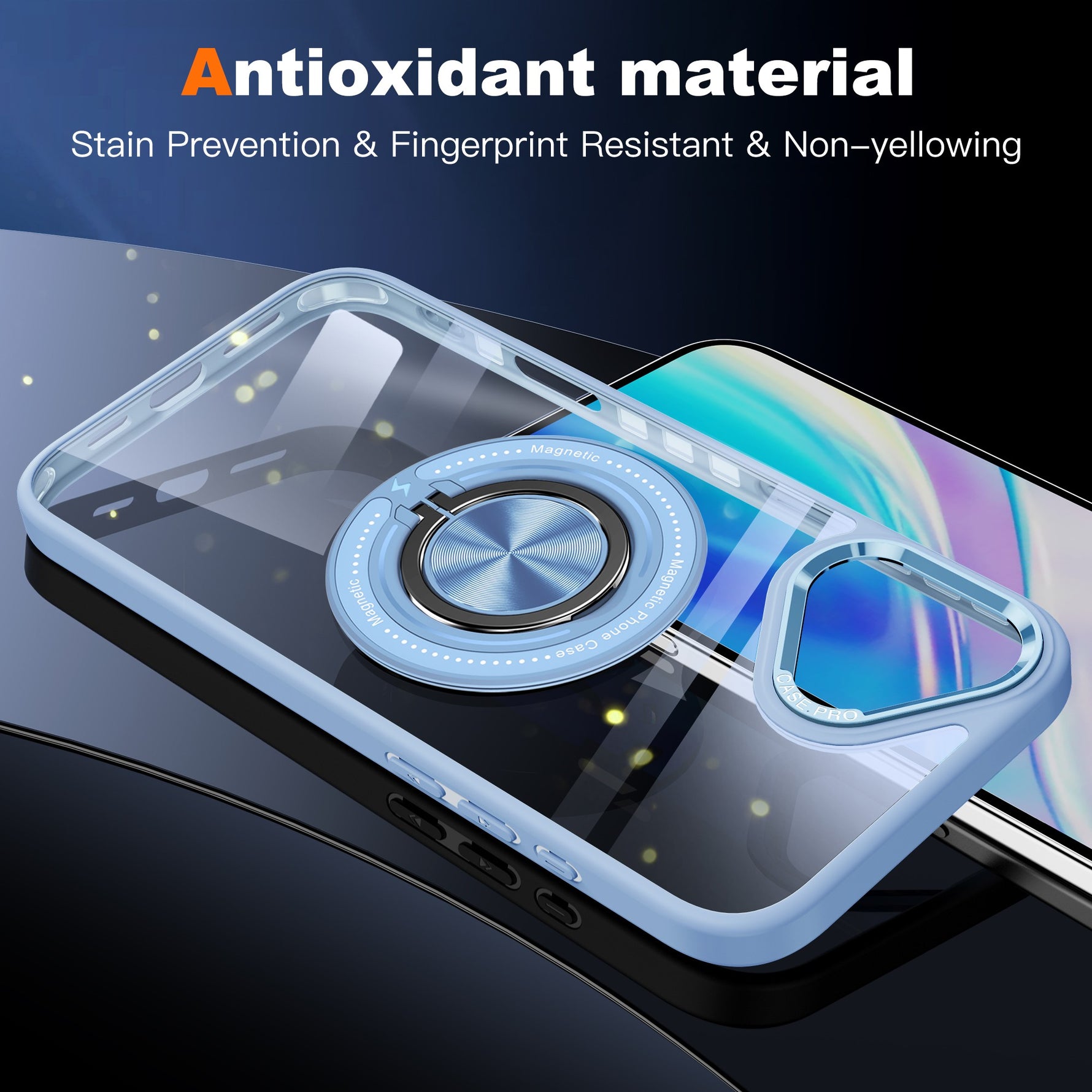 Husa de Protectie TPU, Flippy, pentru iPhone 16 Plus, Anticadere, cu Incarcare Wireless, Tehnologie Magsafe, Inel