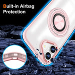 Husa de Protectie TPU, Flippy, pentru iPhone 16, Anticadere, cu Incarcare Wireless, Tehnologie Magsafe, Inel Magnetic