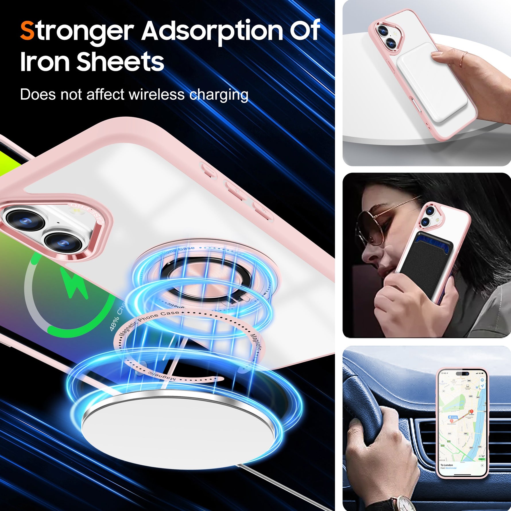 Husa de Protectie TPU, Flippy, pentru iPhone 16, Anticadere, cu Incarcare Wireless, Tehnologie Magsafe, Inel Magnetic