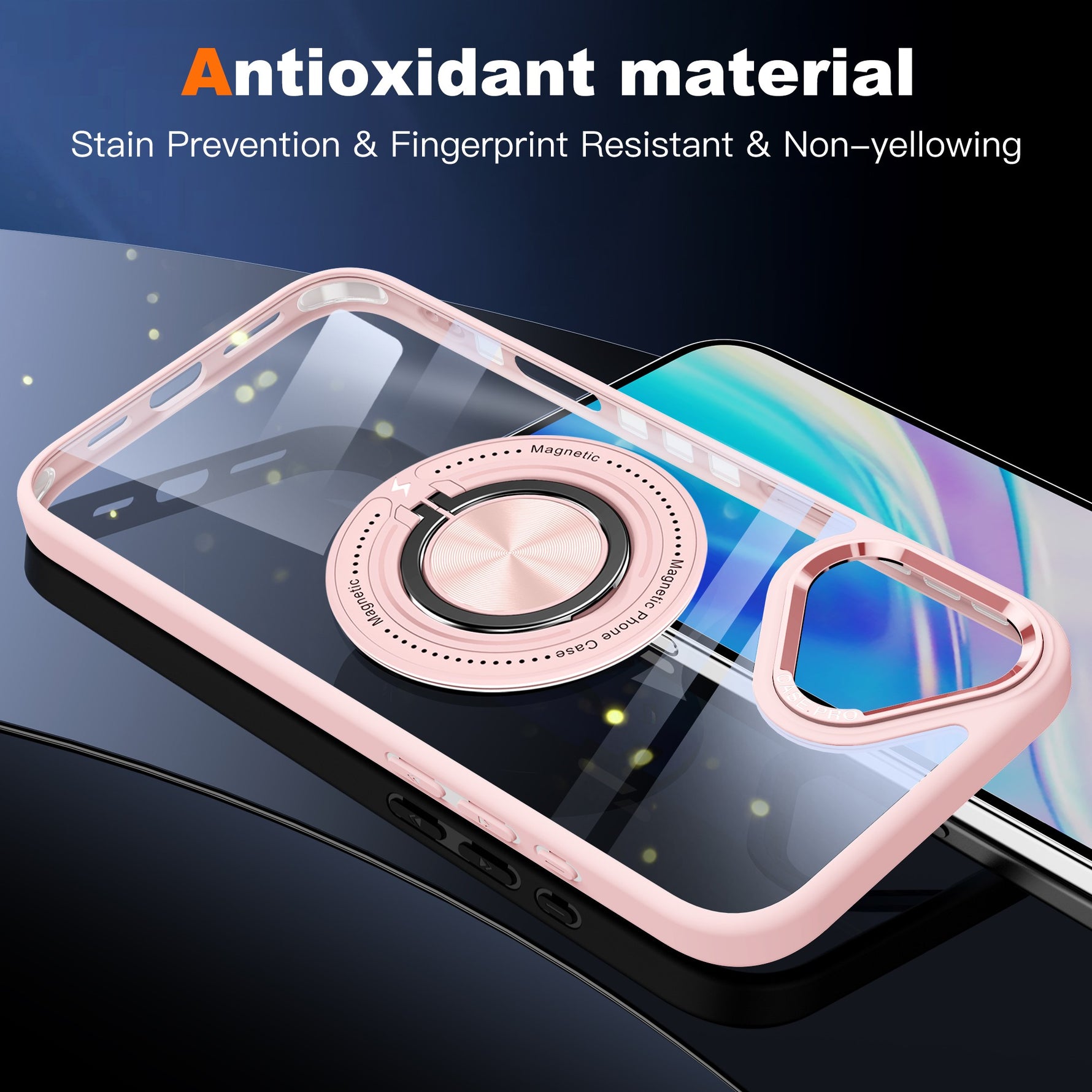 Husa de Protectie TPU, Flippy, pentru iPhone 16, Anticadere, cu Incarcare Wireless, Tehnologie Magsafe, Inel Magnetic