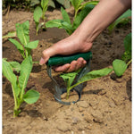Transplantator Agricol Cilindric, Flippy, din Otel si Plastic, 6 cm Diametru, cu Maner Flexibil, 23 x 6 x 13 cm, Verde