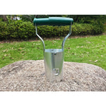Transplantator Agricol Cilindric, Flippy, din Otel si Plastic, 6 cm Diametru, cu Maner Flexibil, 23 x 6 x 13 cm, Verde