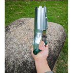 Transplantator Agricol Cilindric, Flippy, din Otel si Plastic, 6 cm Diametru, cu Maner Flexibil, 23 x 6 x 13 cm, Verde