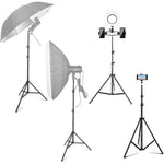 Trepied, Flippy, 210 cm, Metalic, Extensibil, 5 x 5 x 71 cm, Negru