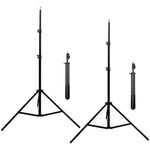 Trepied, Flippy, 210 cm, Metalic, Extensibil, 5 x 5 x 71 cm, Negru