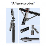Selfie Stick Pentru Telefon, Flippy, Trepied Aluminiu Extensibil, Telecomanda Bluetooth Reincarcabila, Pentru