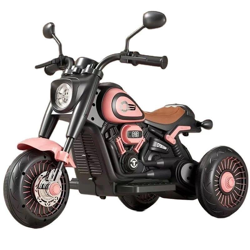 Tricicleta Electrica pentru Copii, Flippy, Tricicleta DUAL-DRIVE 380*2 Baterie 6V 4.5, Bluetooth, Sistem
