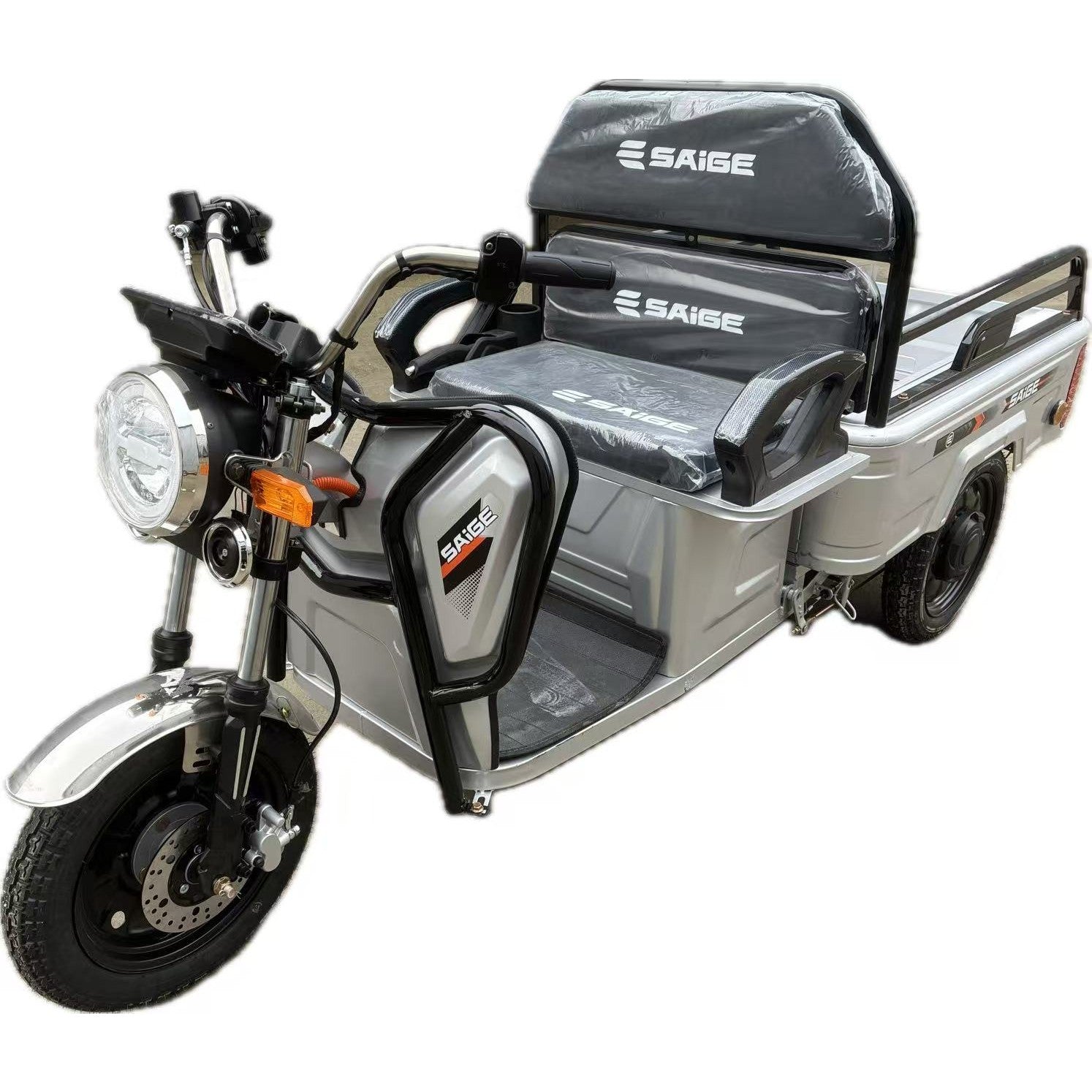 Triciclu Electric de Marfa XPB, Saige, Viteza Maxima 25 km/h, Motor 1600W, Baterie 60V/20Ah, Fara Permis,