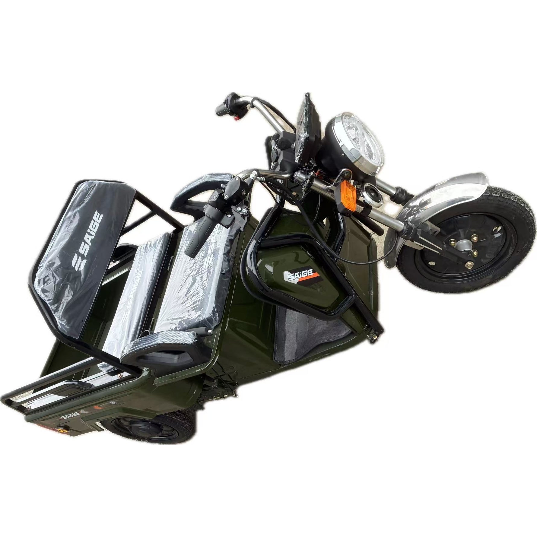 Triciclu Electric de Marfa XPB, Saige, Viteza Maxima 25 km/h, Motor 1600W, Baterie 60V/20Ah, Fara Permis,
