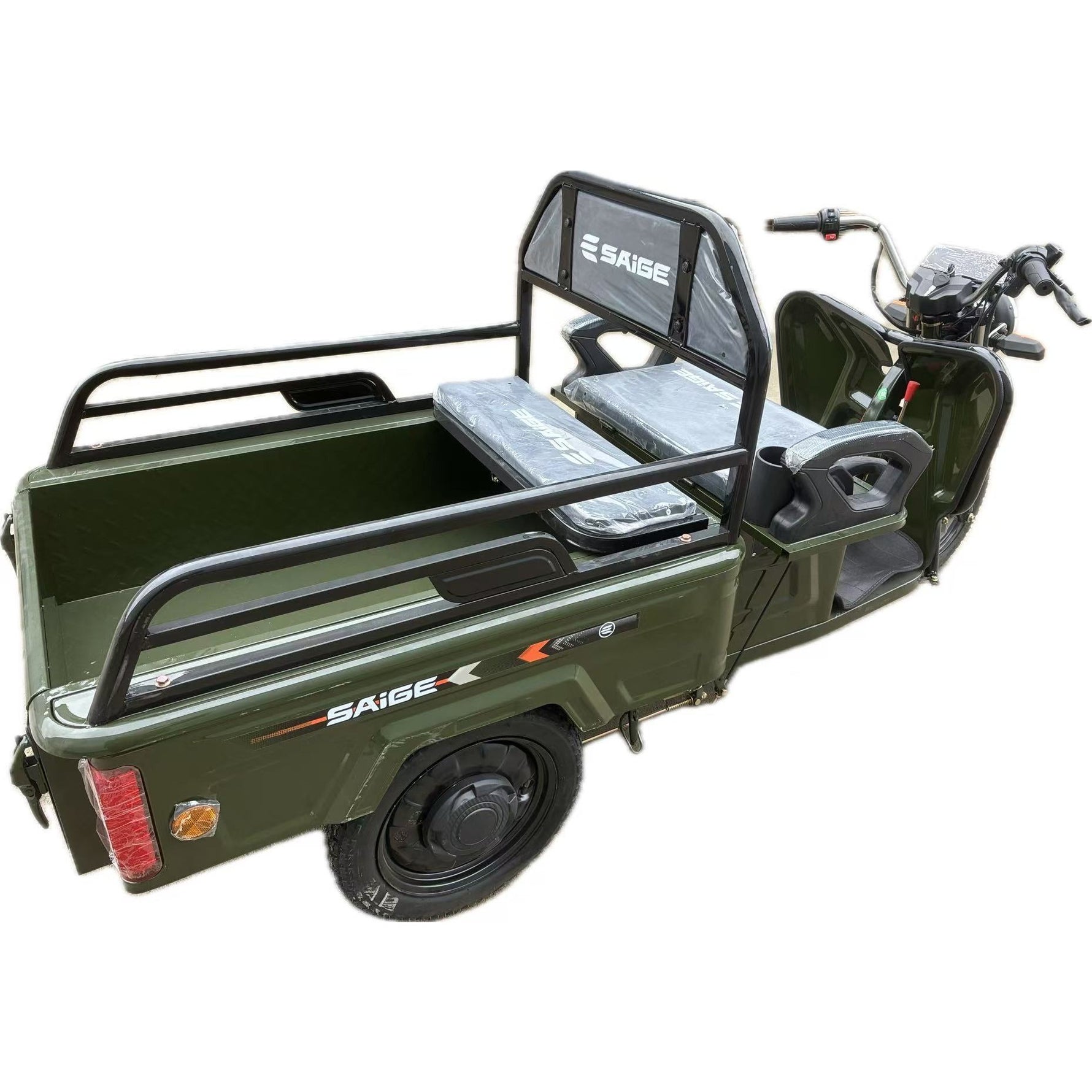 Triciclu Electric de Marfa XPB, Saige, Viteza Maxima 25 km/h, Motor 1600W, Baterie 60V/20Ah, Fara Permis,