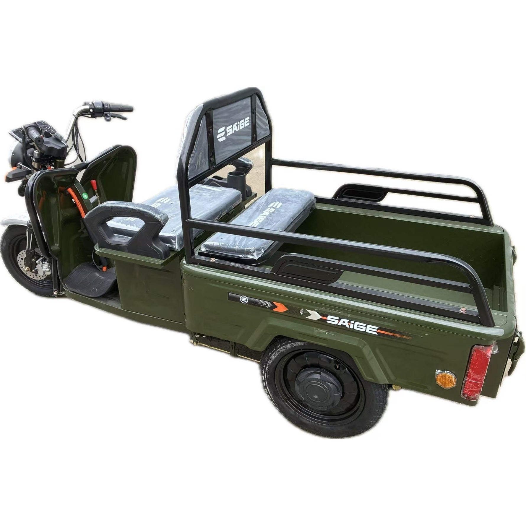 Triciclu Electric de Marfa XPB, Saige, Viteza Maxima 25 km/h, Motor 1600W, Baterie 60V/20Ah, Fara Permis,