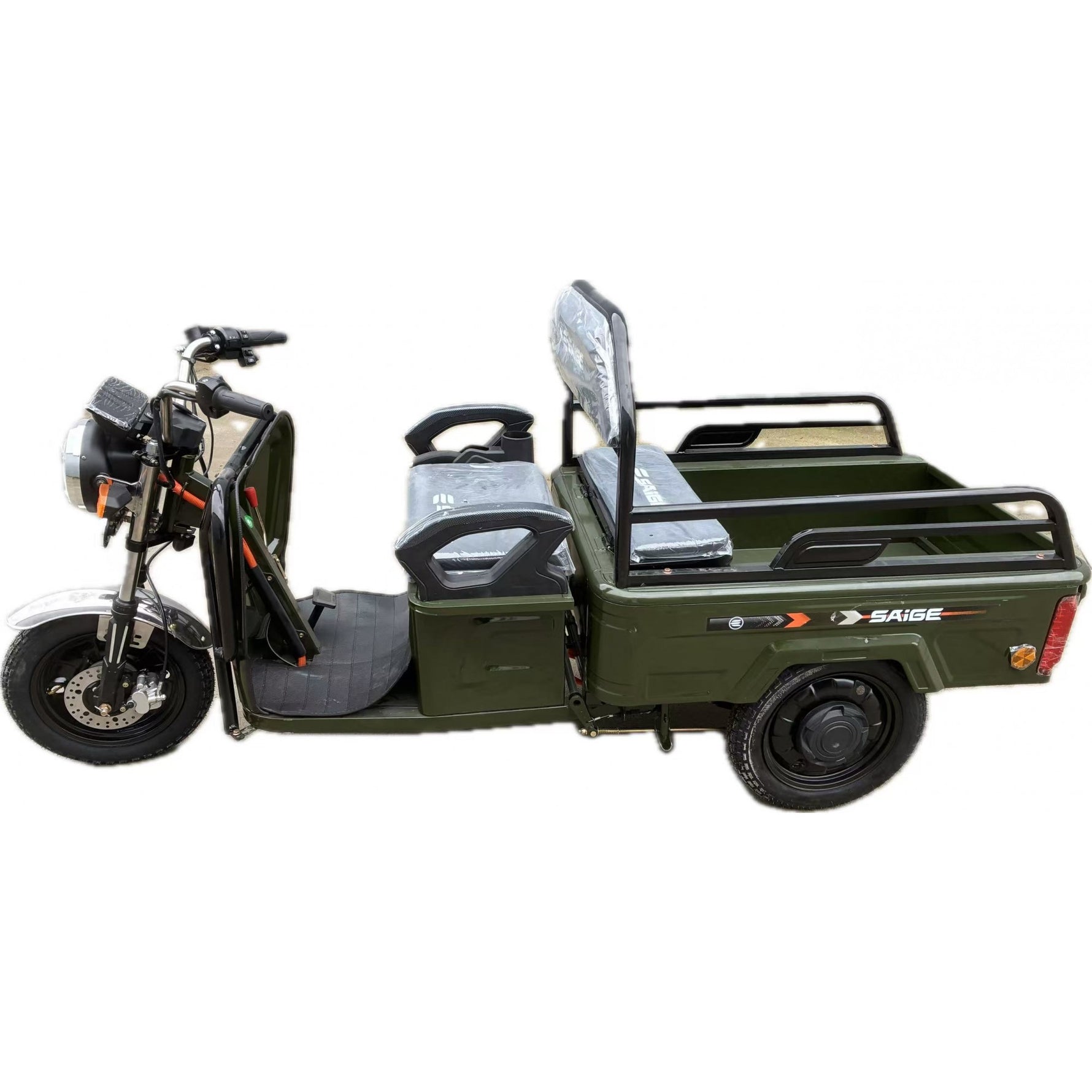 Triciclu Electric de Marfa XPB, Saige, Viteza Maxima 25 km/h, Motor 1600W, Baterie 60V/20Ah, Fara Permis,