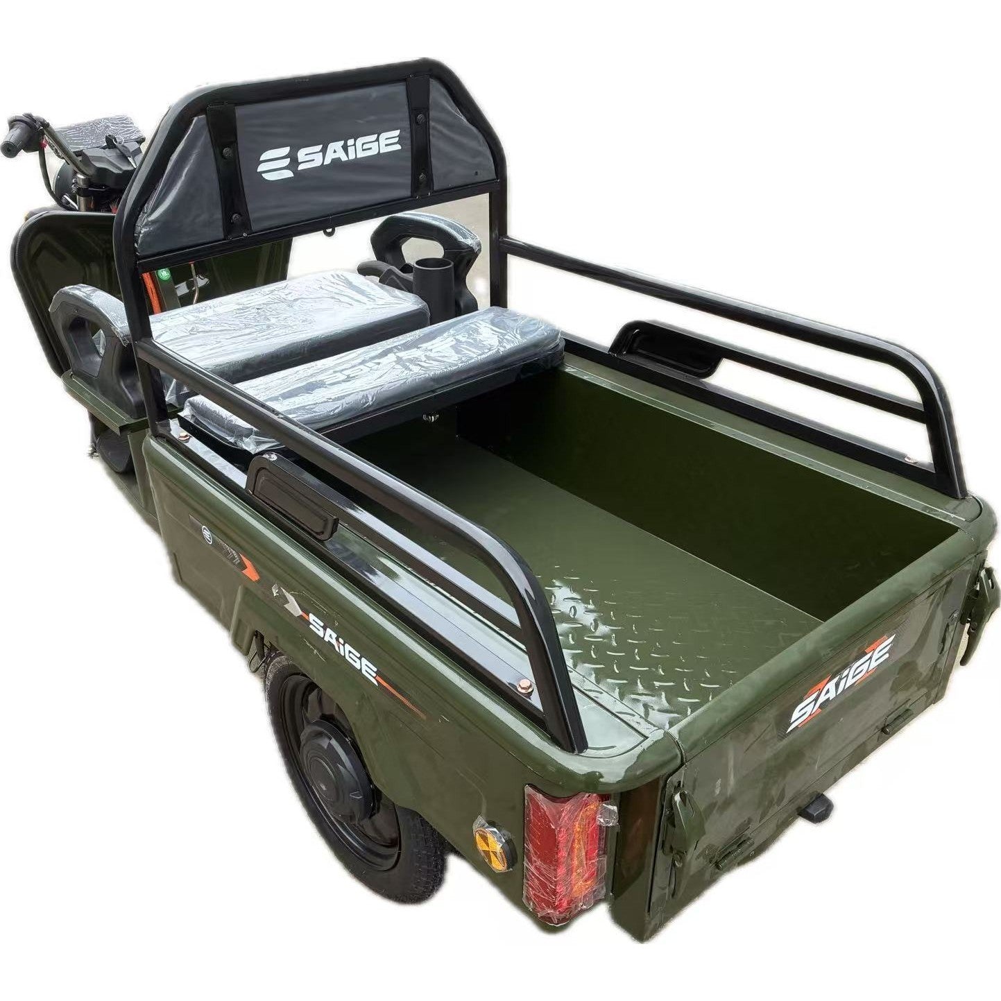 Triciclu Electric de Marfa XPB, Saige, Viteza Maxima 25 km/h, Motor 1600W, Baterie 60V/20Ah, Fara Permis,