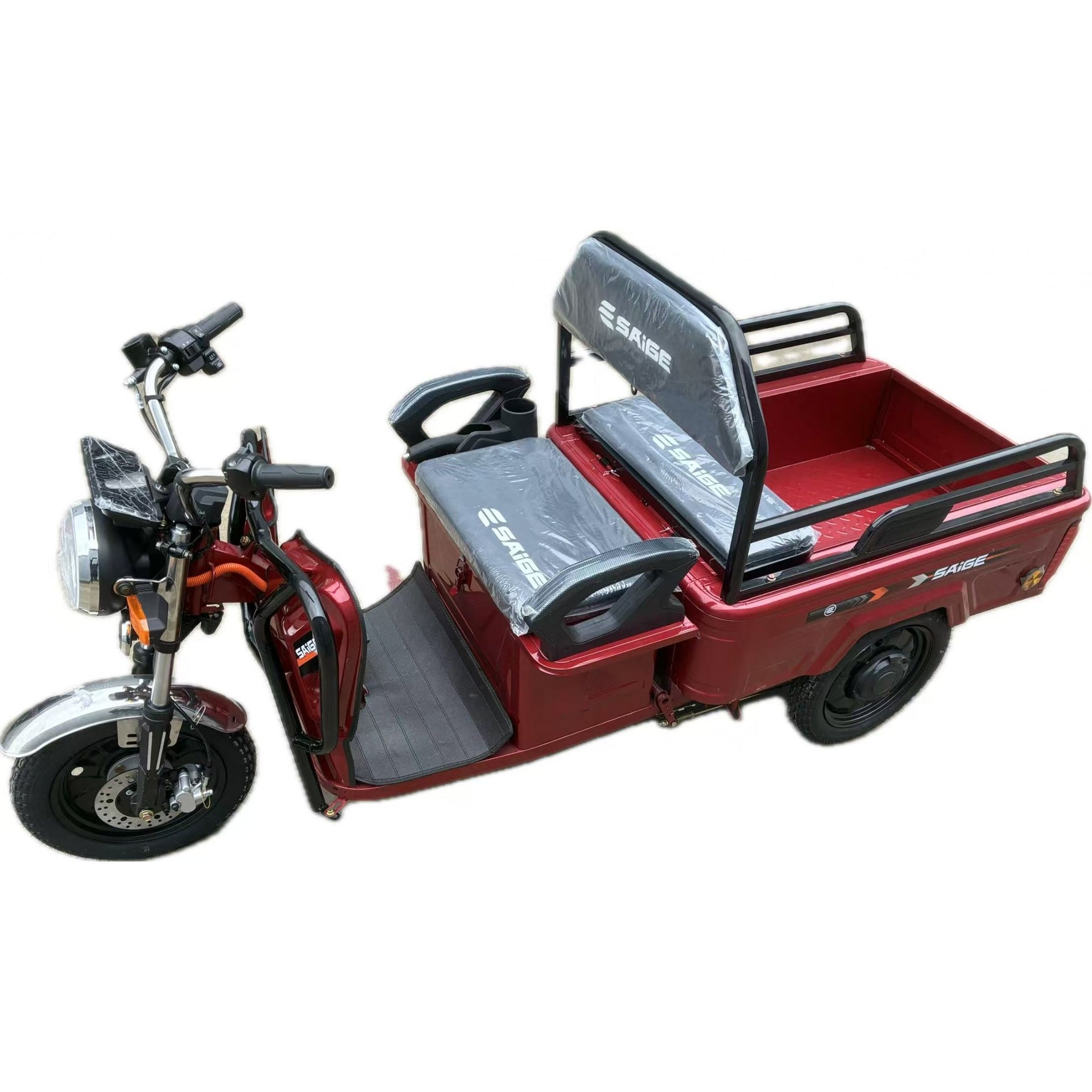 Triciclu Electric de Marfa XPB, Saige, Viteza Maxima 25 km/h, Motor 1600W, Baterie 60V/20Ah, Fara Permis,