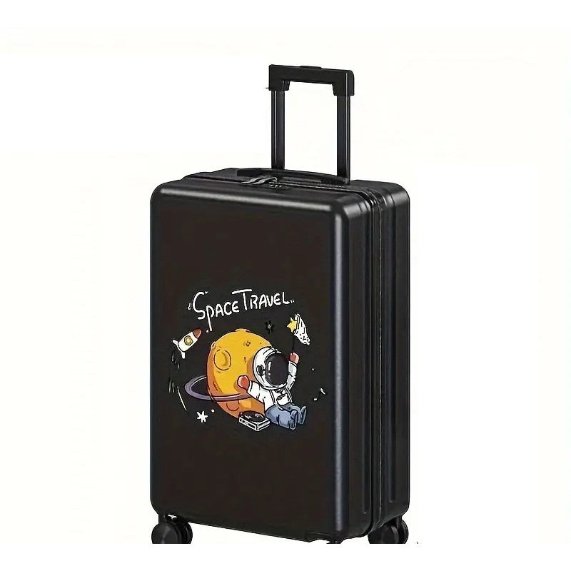 Troler de Calatorie, Flippy, 56 x 35 x 22 cm, 4 Roti, Maner Reglabil, din ABS, cu Fermoar, Blocare cu Cod, Impermeabil,