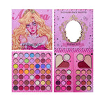 Trusa de Machiaj, KEVIN & COCO, Princess Palette. Fard de Pleoape, Iluminator, Corector, Ruj, 79 culori, 19.7 x 20 x 2