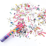 Tub de Confetti, Flippy, Clasic, 40x5 cm, Confetii Asortate din Plastic, Eliberare prin Rasucire, Multicolor