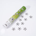 Tun Confetti, Flippy, Model Mingi de Fotbal, 28 cm, Ambalaj din Carton, Eliberare prin Rasucire, Alb Negru
