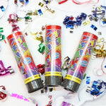 Tun de Confetti, Flippy, Party Popper 20 cm, Model Panglici din Folie, Multicolor