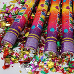 Tub de Confetti, Flippy, Clasic, 30x5 cm, Confetii Asortate din Plastic, Eliberare prin Rasucire, Multicolor